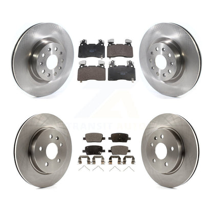 Disc Brake Rotors And Ceramic Pads Front Rear Kit For Cadillac CT6