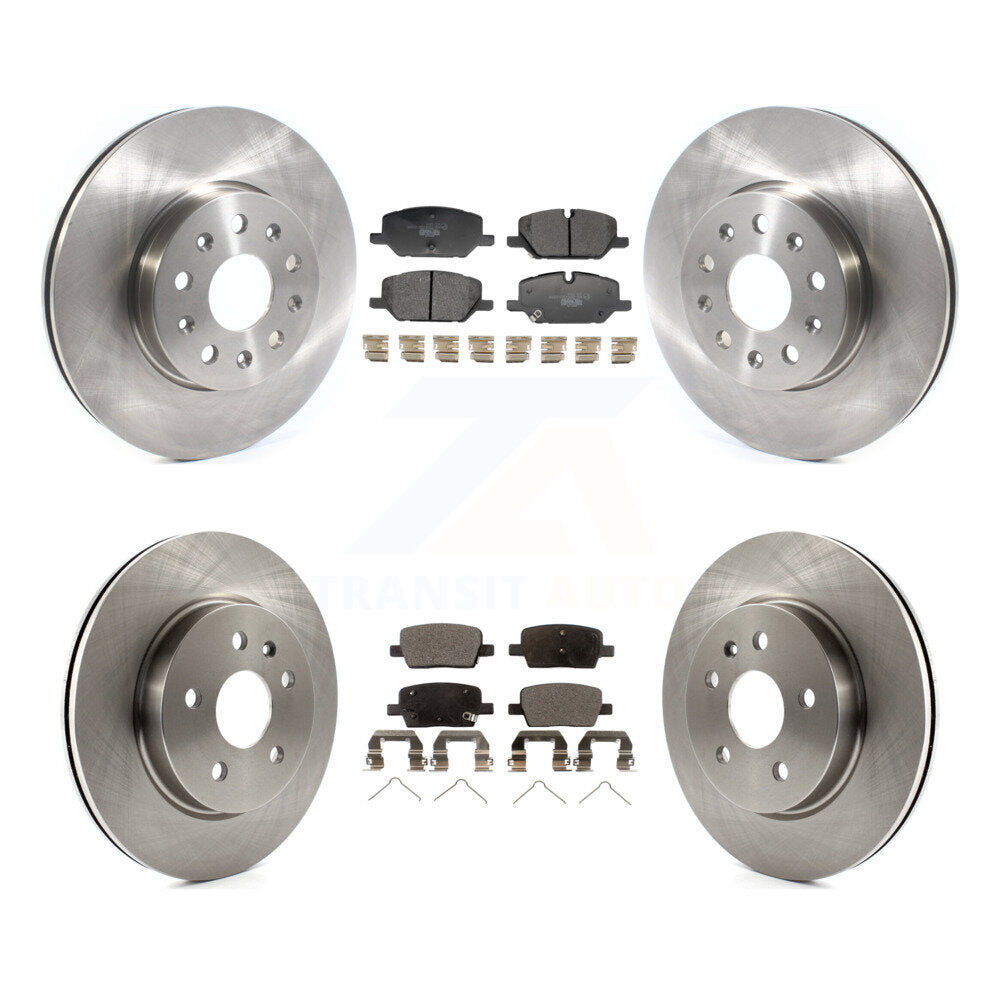 Disc Brake Rotors And Ceramic Pads Front Rear Kit For 2021 Chevrolet Camaro LT