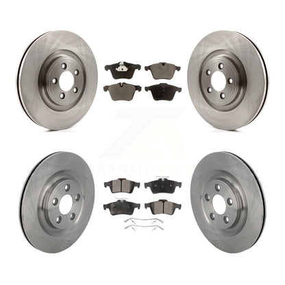 Brake Rotor & Ceramic Pad Front Rear Kit For Jaguar XJ With Manual Parking