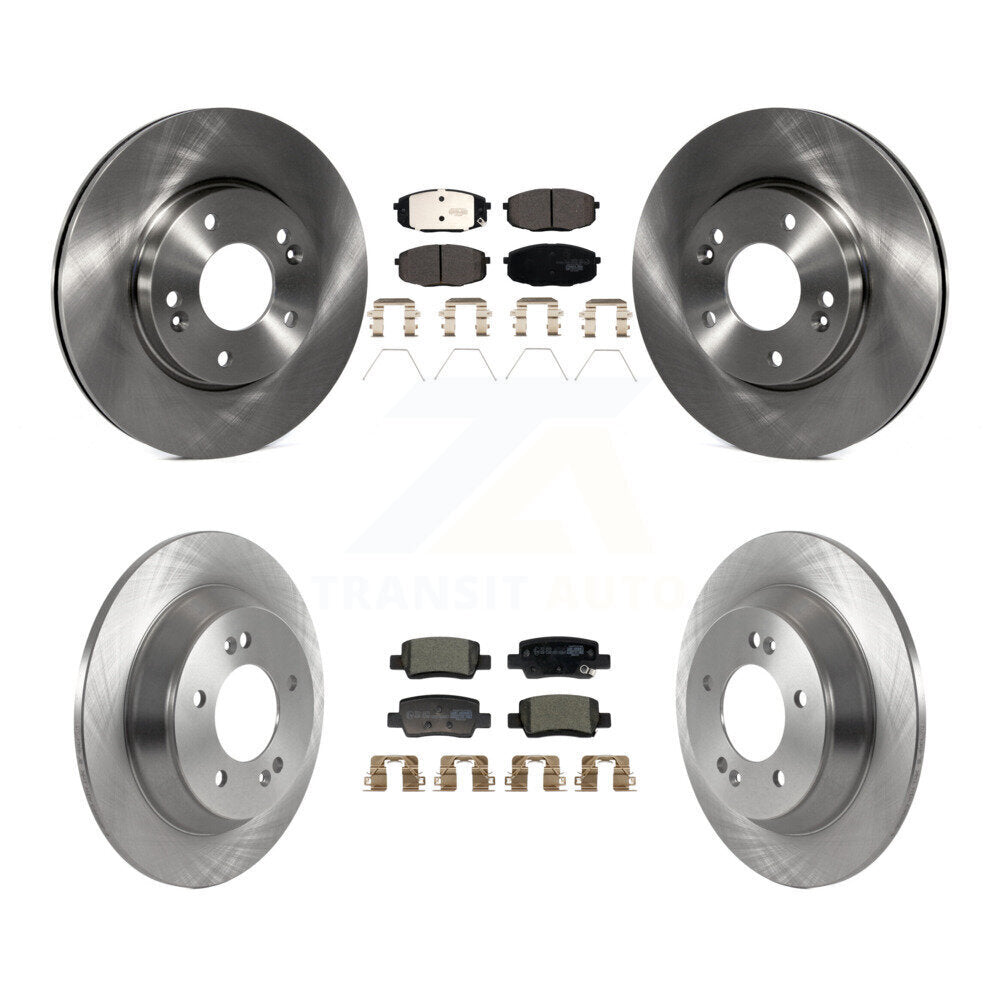 Disc Brake Rotors And Ceramic Pads Front Rear Kit For Kia Seltos