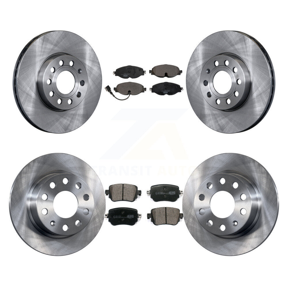 Disc Brake Rotors And Ceramic Pads Front Rear Kit For Volkswagen Golf SportWagen