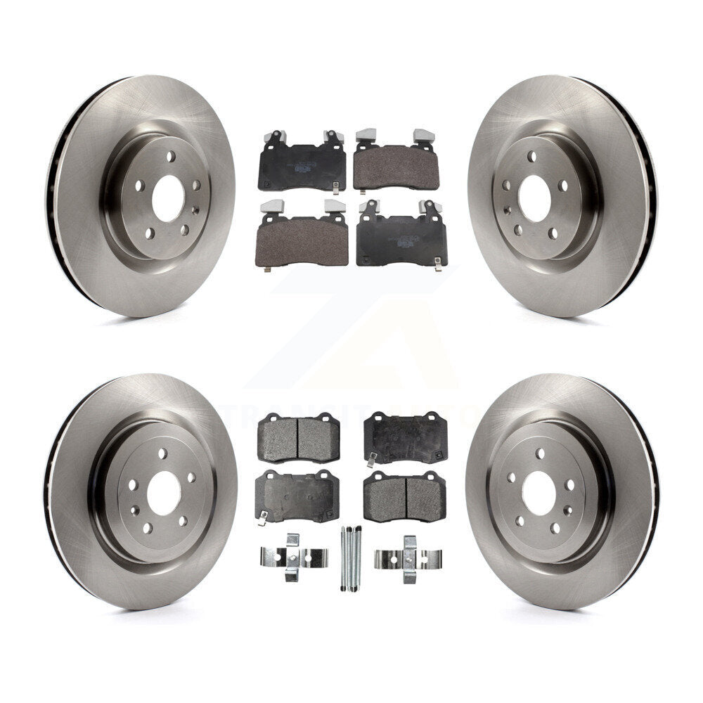 Disc Brake Rotors & Ceramic Pad Front Rear Kit For 2010-2015 Chevrolet Camaro SS