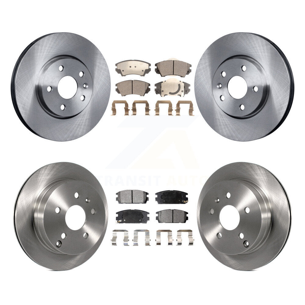 Disc Brake Rotors And Ceramic Pads Front Rear Kit For GMC Terrain