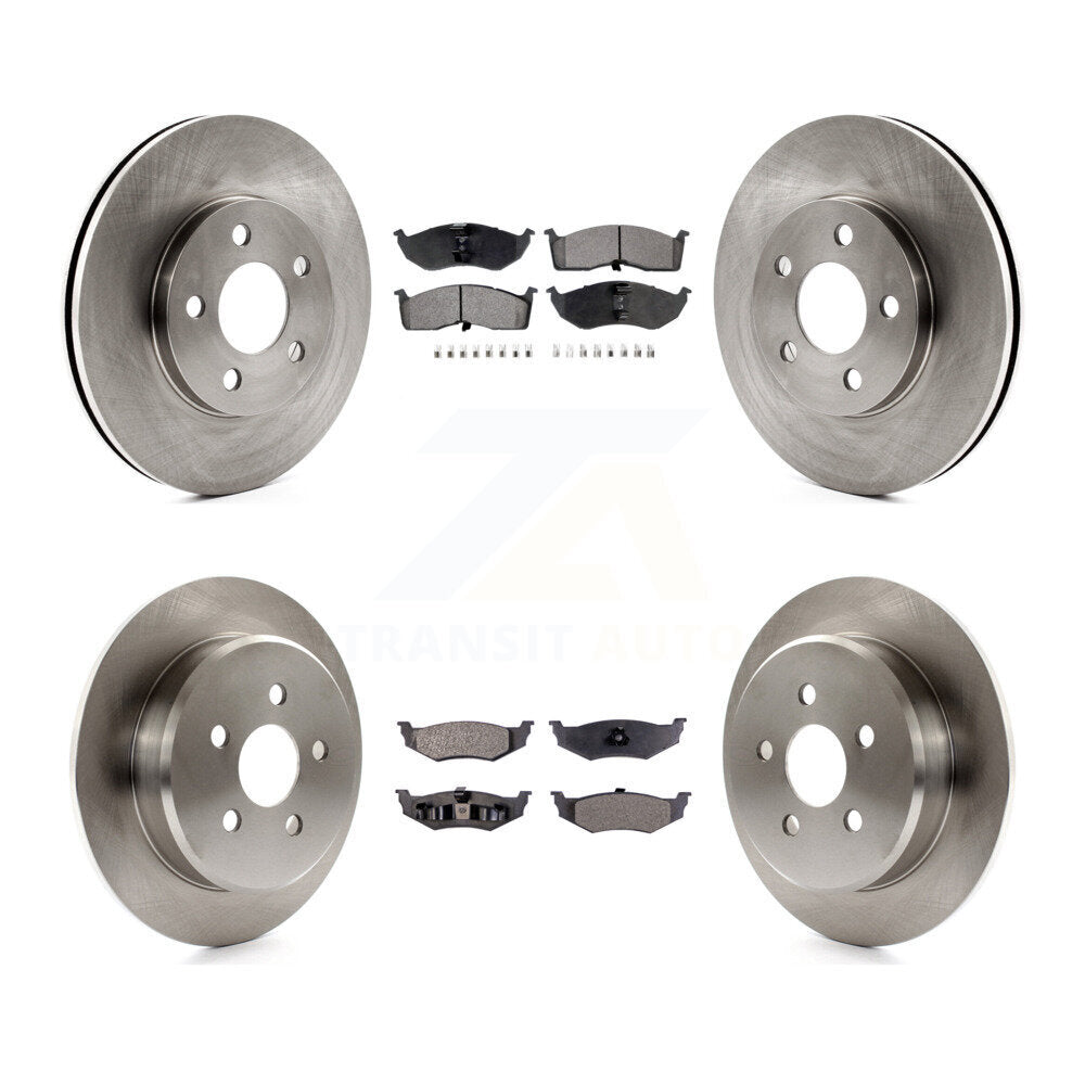 Disc Brake Rotor And Ceramic Pad Front Rear Kit For Neon Chrysler Dodge Plymouth
