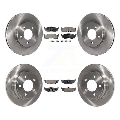 Brake Rotor Ceramic Pad Front Rear Kit For Chrysler Intrepid Dodge 300M Concorde