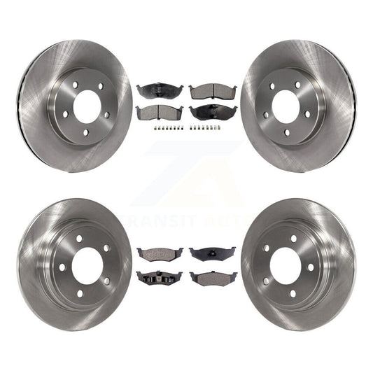 Brake Rotor Ceramic Pad Front Rear Kit For Chrysler Intrepid Dodge 300M Concorde