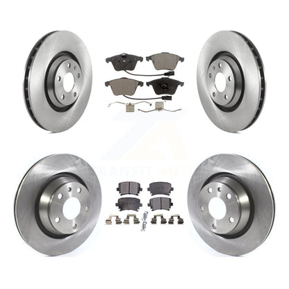 Disc Brake Rotors And Ceramic Pads Front Rear Kit For 2010-2015 Audi TTS Quattro