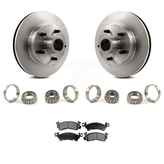 Brake Hub Rotor Inner & Outer Race Bearing Set Pad Front Kit For Chevrolet GMC