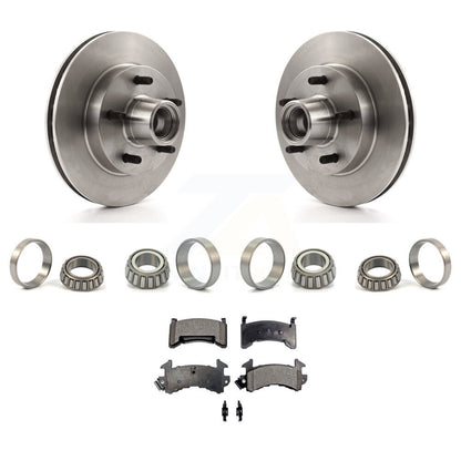 Brake Hub Rotor Inner & Outer Race Bearing Set Pad Front Kit For Chevrolet S10
