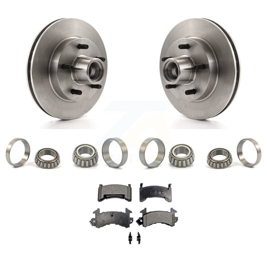 Brake Hub Rotor Inner & Outer Race Bearing Set Pad Front Kit For Chevrolet S10
