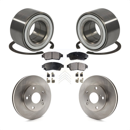 Wheel Bearing Disc Brake Rotors And Ceramic Pads Front Kit For Toyota Camry 2.2L