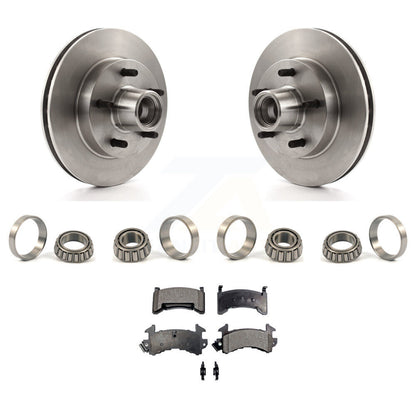Disc Brake Hub Rotor Assembly Inner & Outer Race Bearing Set Pad Front Kit For