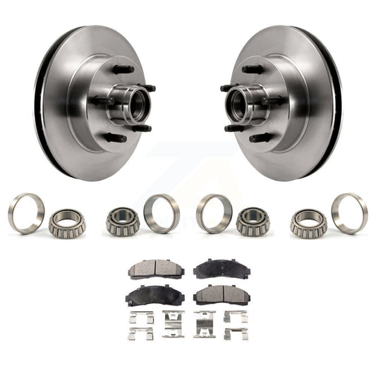 Brake Hub Rotor Inner & Outer Race Bearing Set Pad Front Kit For Ford Ranger