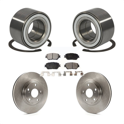 Wheel Bearing Disc Brake Rotors And Ceramic Pads Front Kit For Toyota Camry