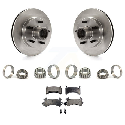 Brake Hub Rotor Inner & Outer Race Bearing Set Pad Front Kit For Chevrolet S10