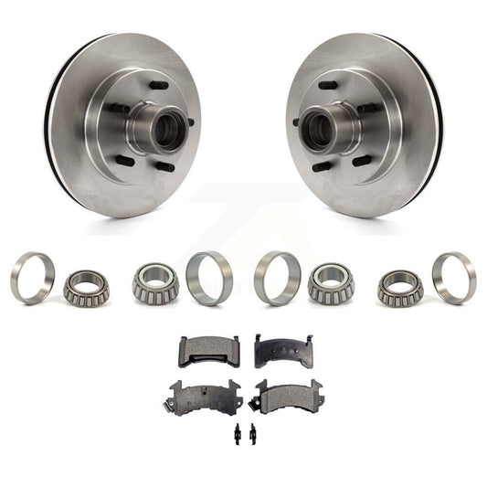 Brake Hub Rotor Inner & Outer Race Bearing Set Pad Front Kit For Chevrolet S10