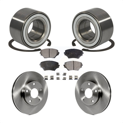 Wheel Bearing Disc Brake Rotors And Ceramic Pads Front Kit For Toyota RAV4