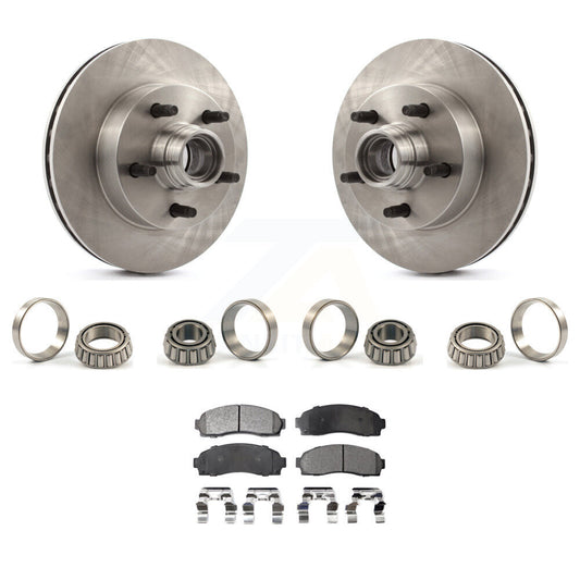 Brake Hub Rotor Inner & Outer Race Bearing Set Pad Front Kit For Mazda B2300