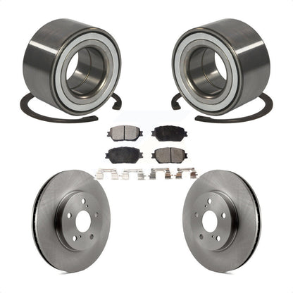 Wheel Bearing Disc Brake Rotors And Ceramic Pads Front Kit For Toyota Camry