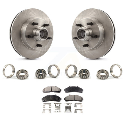 Brake Hub Rotor Inner & Outer Race Bearing Set Pad Front Kit For Ford Ranger