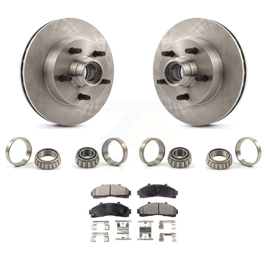 Brake Hub Rotor Inner & Outer Race Bearing Set Pad Front Kit For Ford Ranger