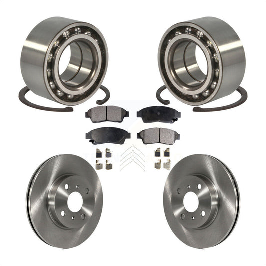 Wheel Bearing Brake Rotor & Pad Front Kit For 1993-1997 Toyota Corolla Geo Prizm