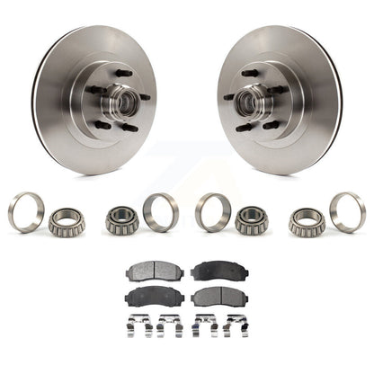 Disc Brake Hub Rotor Assembly Inner & Outer Race Bearing Set Pad Front Kit For