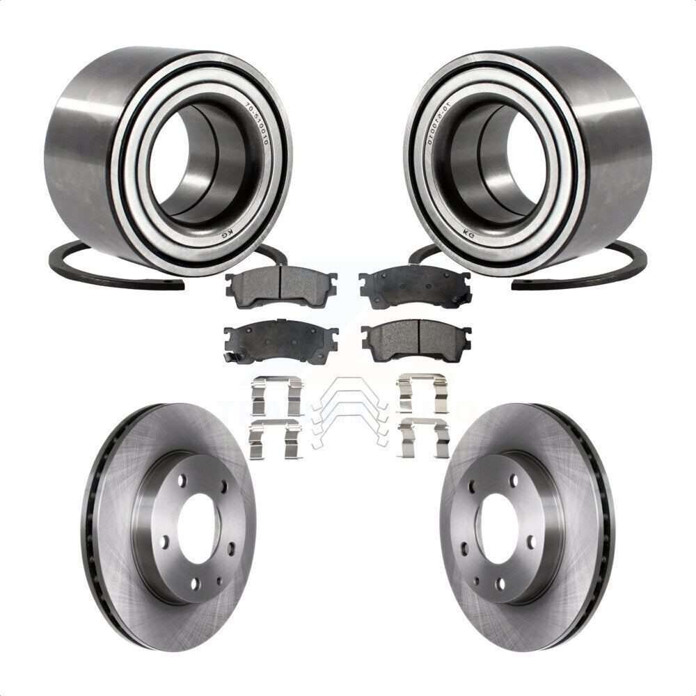 Wheel Bearing Disc Brake Rotors And Pads Front Kit For Mazda 626 Ford Probe MX-6