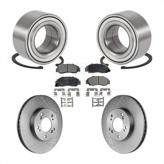Wheel Bearing Disc Brake Rotor And Ceramic Pads Front Kit For Acura TL Legend RL