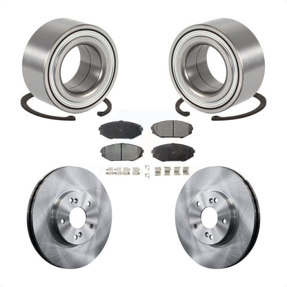 Wheel Bearing Disc Brake Rotor And Ceramic Pad Front Kit For 2001-2002 Acura MDX