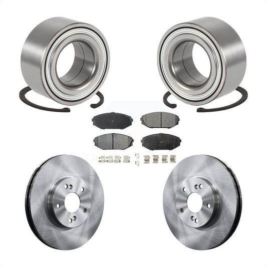 Wheel Bearing Disc Brake Rotor And Ceramic Pad Front Kit For 2001-2002 Acura MDX