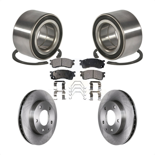 Wheel Bearing Disc Brake Rotors And Pads Front Kit For Mazda Protege Protege5