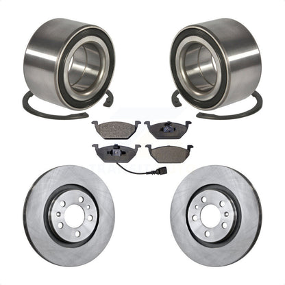Wheel Bearing Brake Rotor & Pads Front Kit For Volkswagen Jetta Beetle Golf City