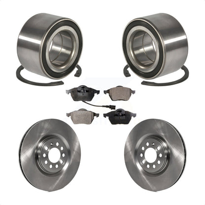 Wheel Bearing Disc Brake Rotor & Pad Front Kit For Volkswagen Jetta Golf Audi TT