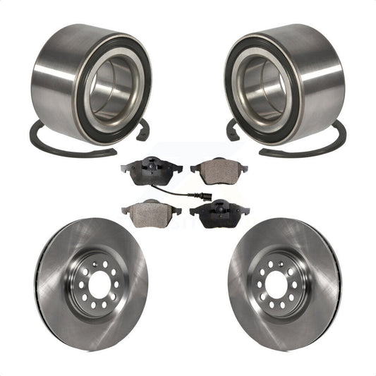 Wheel Bearing Disc Brake Rotor & Pad Front Kit For Volkswagen Jetta Golf Audi TT