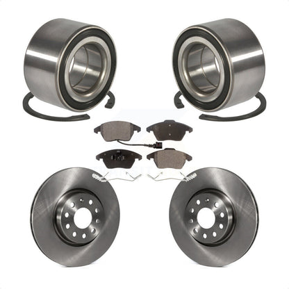 Wheel Bearing Disc Brake Rotors And Pads Front Kit For Volkswagen Jetta GTI