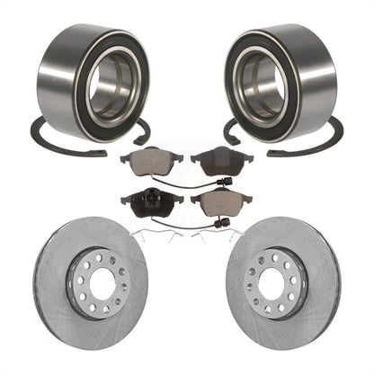 Wheel Bearing Disc Brake Rotor And Ceramic Pad Front Kit For Audi A6 Quattro 100
