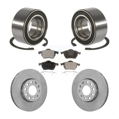 Wheel Bearing Disc Brake Rotor & Pads Front Kit For Volkswagen Passat Audi A4 A6