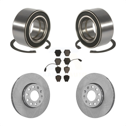 Wheel Bearing Disc Brake Rotor And Pad Front Kit For 2002 Volkswagen Passat 2.8L