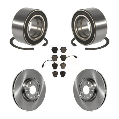Wheel Bearing Disc Brake Rotors And Pads Front Kit For 2000-2001 Audi S4 A4