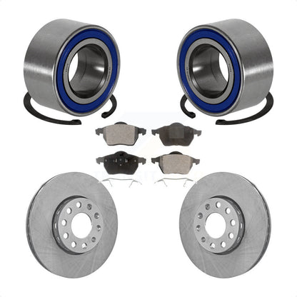 Wheel Bearing Disc Brake Rotors And Pads Front Kit For Volkswagen Passat Audi A4