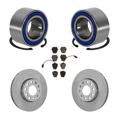 Wheel Bearing Disc Brake Rotor And Pad Front Kit For 2002 Volkswagen Passat 1.8L