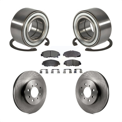 Wheel Bearing Disc Brake Rotors And Pads Front Kit For Honda Civic Acura EL