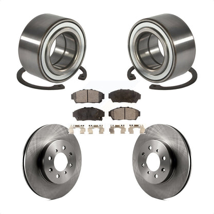 Wheel Bearing Disc Brake Rotors And Pads Front Kit For Acura Integra Honda Civic
