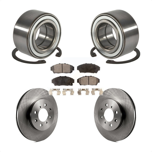 Wheel Bearing Disc Brake Rotors And Pads Front Kit For Acura Integra Honda Civic