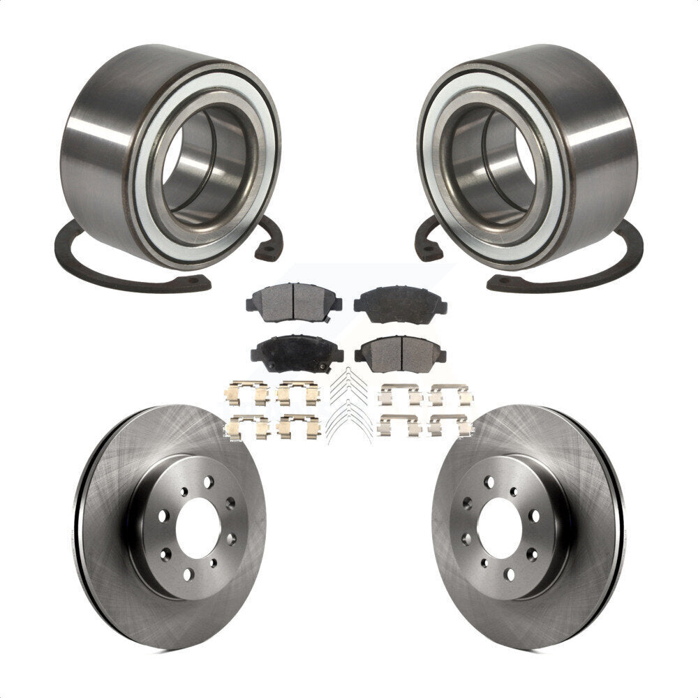 Wheel Bearing Disc Brake Rotor And Ceramic Pad Front Kit For Honda Civic del Sol