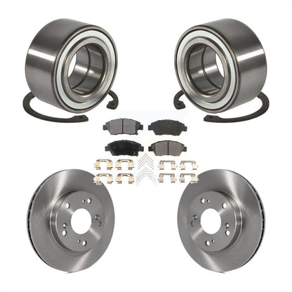 Wheel Bearing Disc Brake Rotors And Pads Front Kit For 2004 Honda Civic SiR