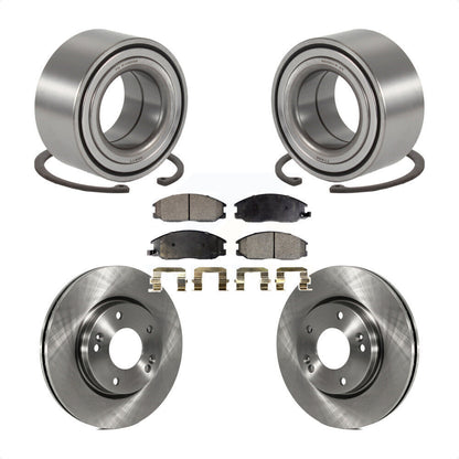 Wheel Bearing Disc Brake Rotors And Ceramic Pads Front Kit For Hyundai Santa Fe
