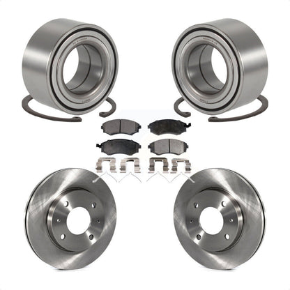 Wheel Bearing Disc Brake Rotors And Ceramic Pads Front Kit For Hyundai Sonata