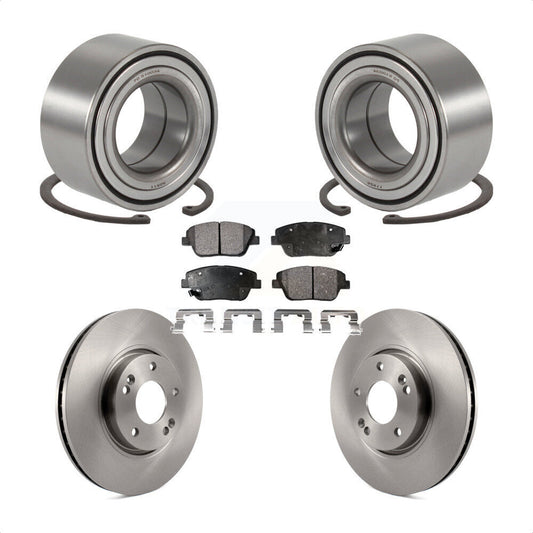 Wheel Bearing Disc Brake Rotors And Pads Front Kit For Hyundai Sonata Kia Optima